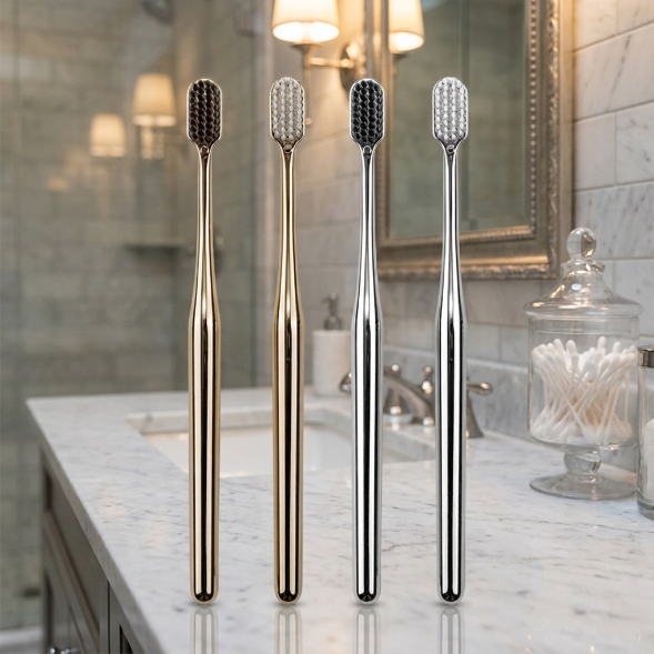 Wide Head Soft Bristle Adult Toothbrush Set