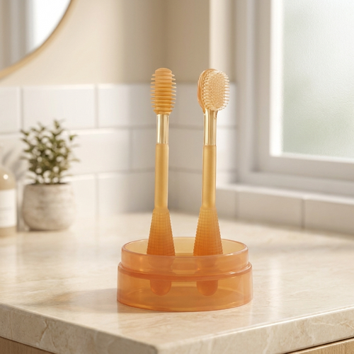 Silicone Baby Toothbrush 3Pcs, Boilable