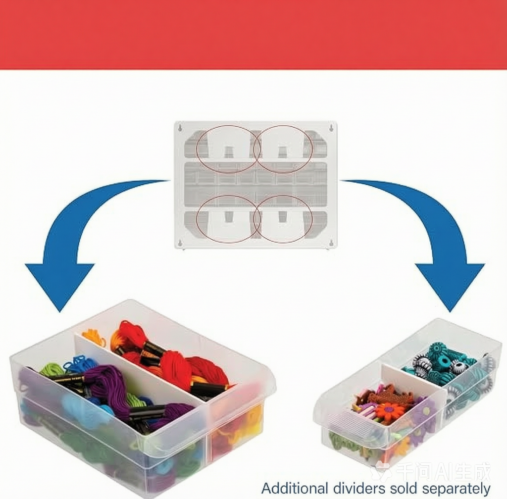Storage Organizer Box with Lid, Multi-Purpose Plastic Storage Bin, Dustproof Organizer for Closet, Kitchen, Bathroom, Office, Desktop Organization
